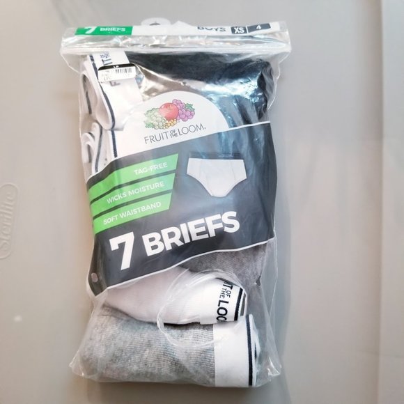 Fruit of the Loom Other - Fruit of The‎ Loom Boys Classic Briefs 7 Pk XS (4)